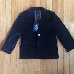 Boys Brooks Brother navy corduroy jacket. Sz: XS